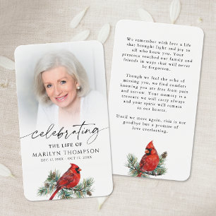 Celebrating the Life of Cardinal Prayer Card