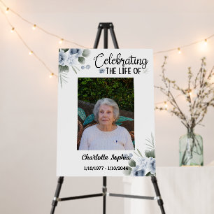 Celebrating The Life Of Custom Name & Photo Foam Board