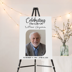 Celebrating The Life Of Custom Photo Arch Foam Board