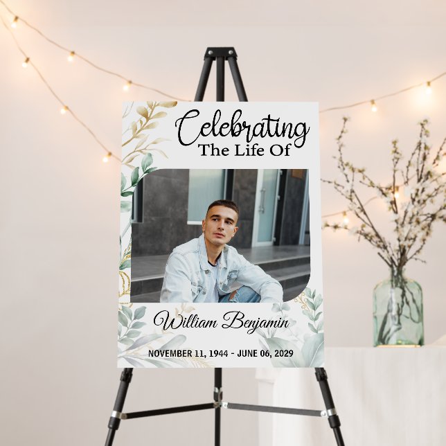 Celebrating The Life Of Custom Photo Foam Board (In Situ (Stand))