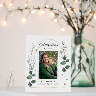 Celebrating The Life Of Funeral In Loving Memory Foam Board