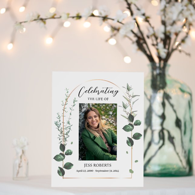 Celebrating The Life Of Funeral In Loving Memory Foam Board (In Situ (Wedding))