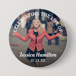 Celebrating the Life of   Funeral Photo Button