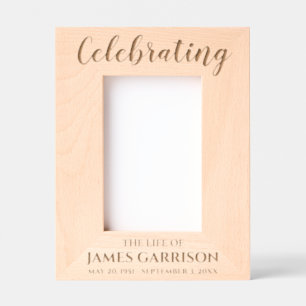 Celebrating The Life Of Keepsake Memorial Photo Engraved Frames