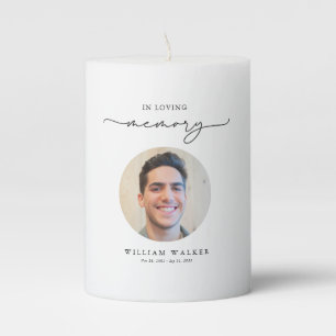 Celebrating The Life Photo Celebration Of Life  Pillar Candle