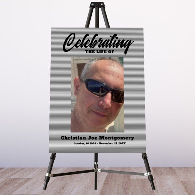 Celebrating the life  Photo Funeral  Foam Board (Creator Uploaded)