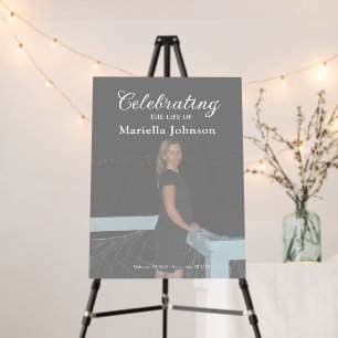 Celebrating the life Photo Funeral Foam Board