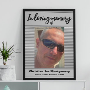 Celebrating the life  Photo Funeral   Poster