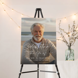 Celebrating the Life Photo Memorial Foam Board