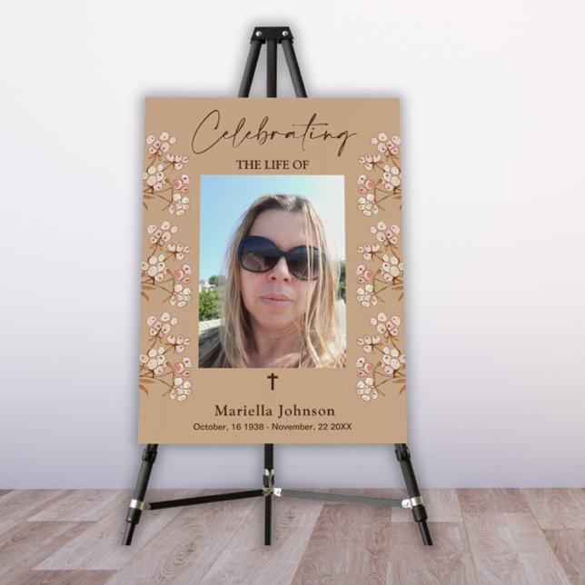 Celebrating the life Woman Funeral  Foam Board (Creator Uploaded)