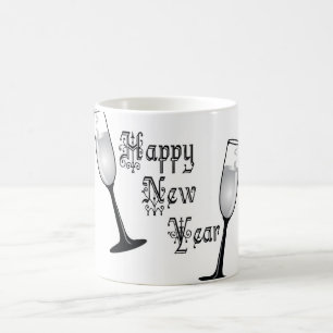 celebrating the new year 2018 coffee mug