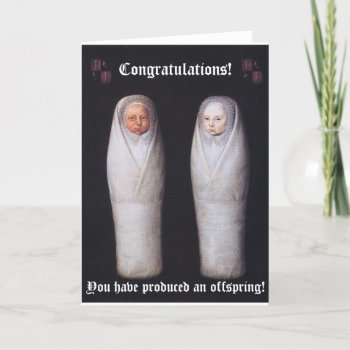 Celebrating The Production Of An Offspring (blank) Card by Rockethousebirdship at Zazzle