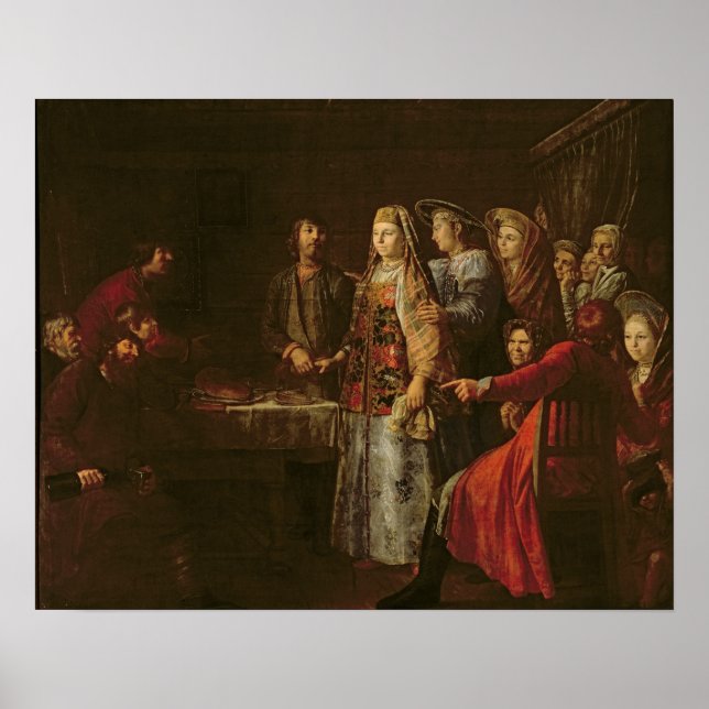 Celebrating the Wedding Agreement, 1777 Poster (Front)