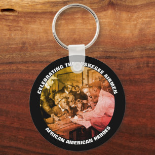 Celebrating TUSKEGEE AIRMEN Black History Heroes Keychain
