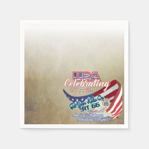 celebrating USA 250 independence napkin