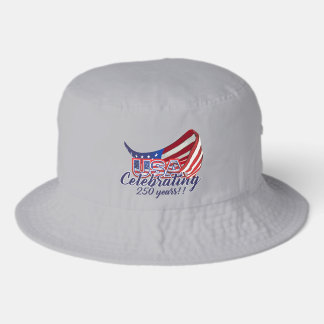 celebrating USA 250 stars and stripes bucket hat