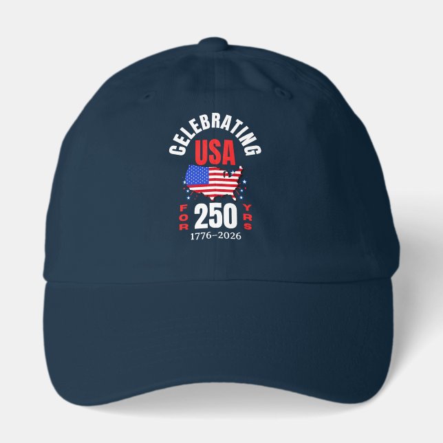 Celebrating USA for 250 Yrs American Independence Hat (Front)