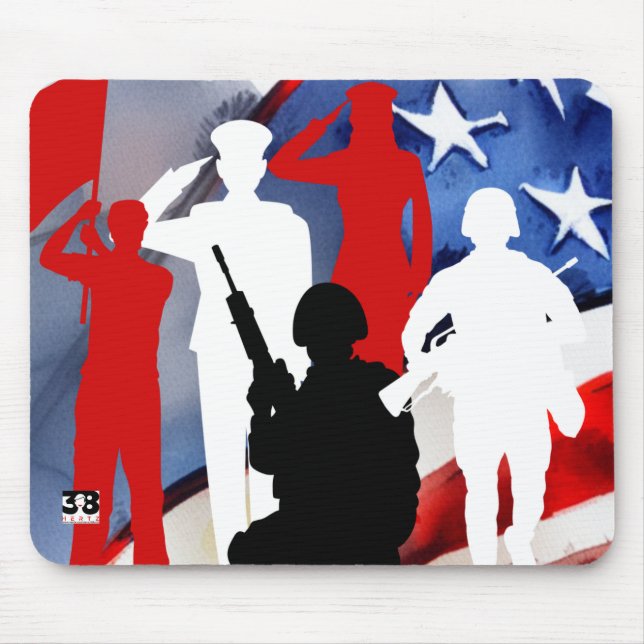 Celebrating Veterans Mouse Pad (Front)