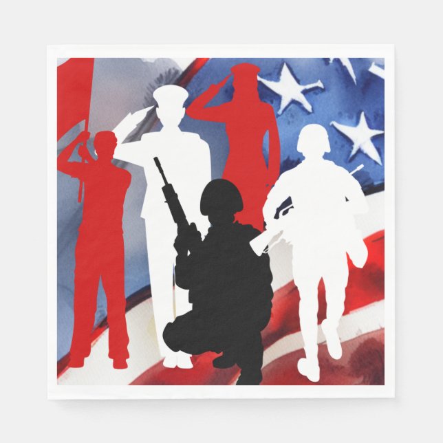 Celebrating Veterans Napkins (Front)