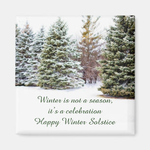 Celebrating Winter Solstice Fridge Magnet