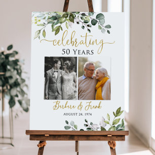 Celebrating Years Photo Anniversary Welcome Sign