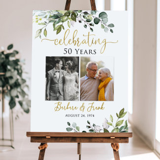 Celebrating Years Photo Anniversary Welcome Sign