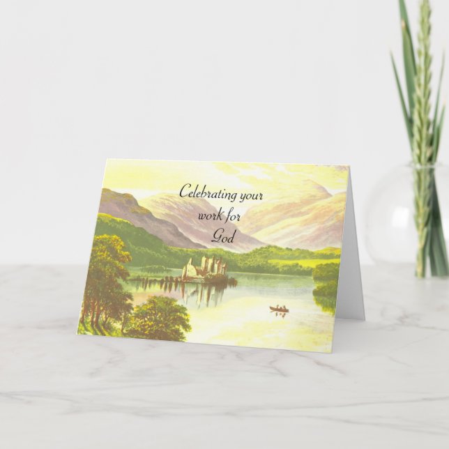 Celebrating your work for God Holiday Card (Front)