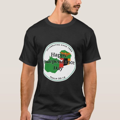 Celebrating ZAMBIA INDEPENDENCE Zambian Flag T_Shirt