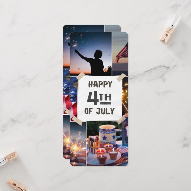 #CelebratingHappy4thOfJulyFlatCard (Front/Back In Situ)