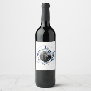 Celebration 1st Year MARRIED Anniversary PHOTO Wine Label