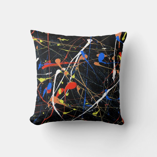 Celebration #3 throw pillow (Front)