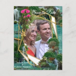 Celebration at the Magical Fantasy Lake Announcement Postcard