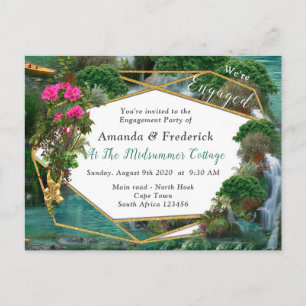 Celebration at the Magical Fantasy Lake Invitation Postcard