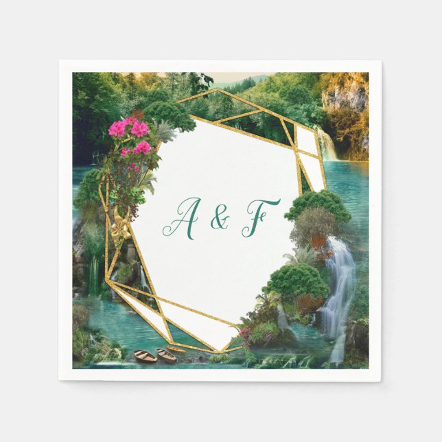 Celebration at the Magical Fantasy Lake Napkins (Front)