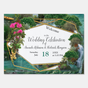 Celebration at the Magical Fantasy Lake Sign