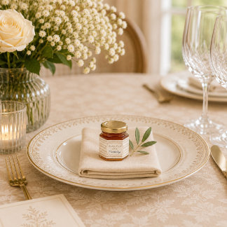 Celebration at the Manor Personalised Honey Jar Favors