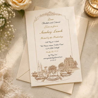 Celebration at the Manor Personalised Invitation
