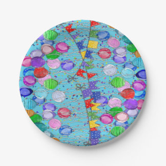 Celebration Balloons and Banners Paper Plates