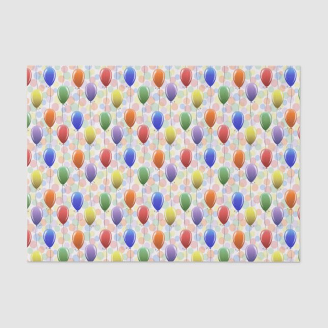 Celebration Balloons Tissue Paper (Front)