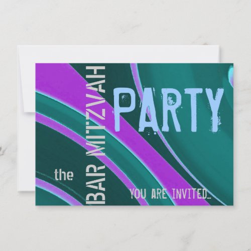 Celebration Bar Mitzvah party Invitation