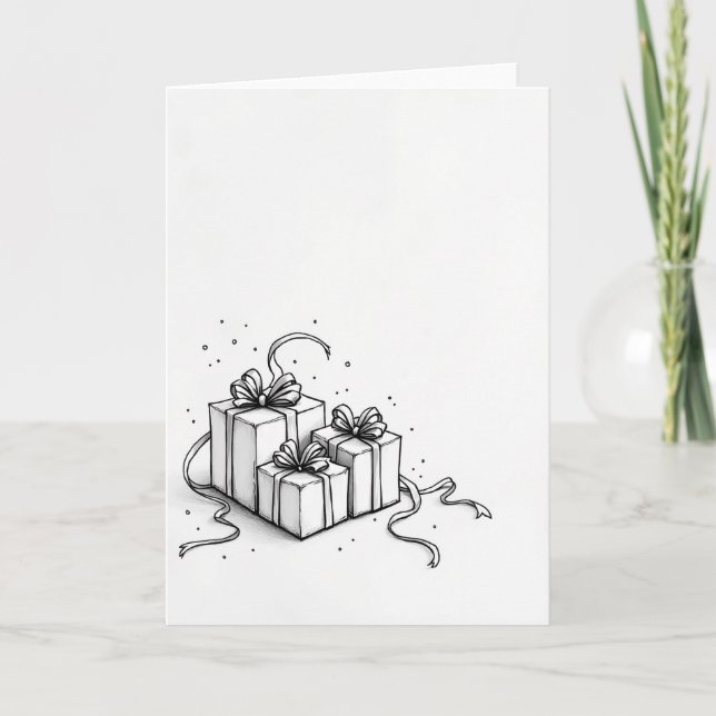 Celebration Birthday Gift Boxes Card (Front)