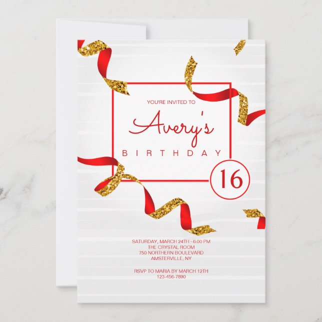 Celebration Birthday Party Invitation (Front)