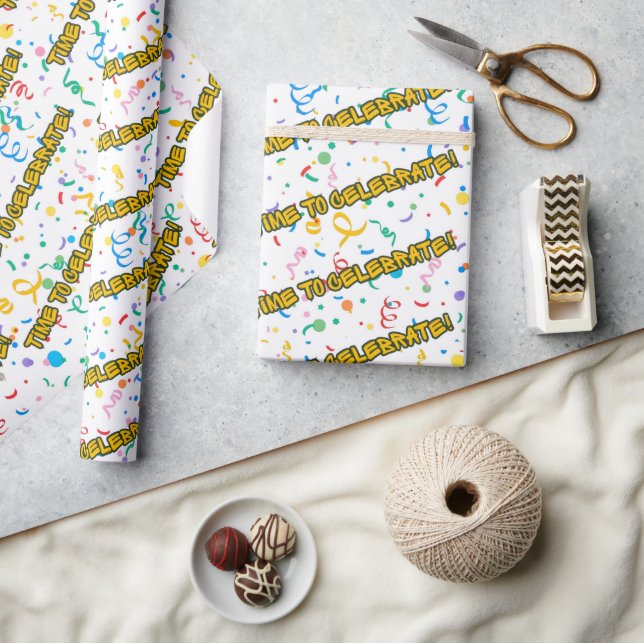Celebration Birthday Party Wrapping Paper (Crafts)