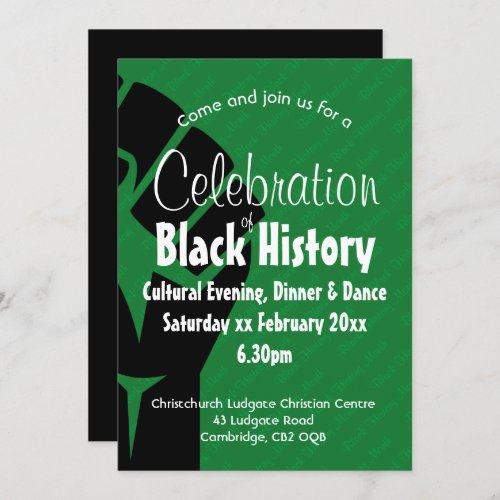 CELEBRATION BLACK HISTORY Personalized BHM Invitation