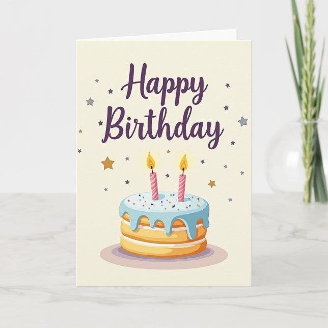 Celebration Cake Image Card (Front)