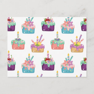 Celebration Cakes Invitation Postcard