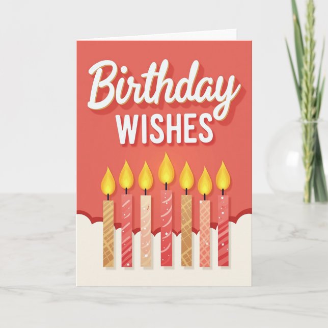 Celebration Candle Pattern Card (Front)