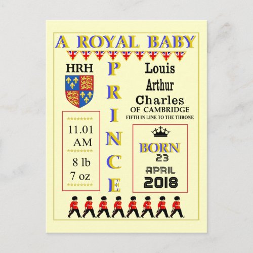 Celebration Cards Royal Prince Louis of Cambridge