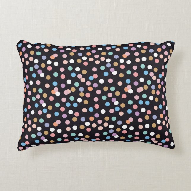 Celebration confetti seamless pattern,background w accent pillow (Front)