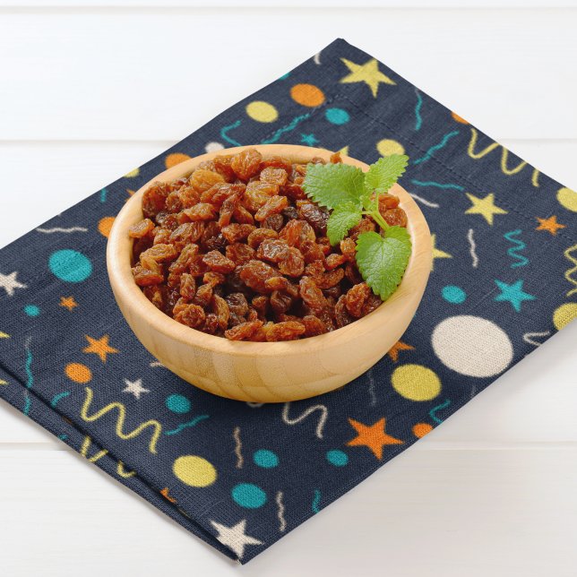 Celebration Confetti Shapes Cloth Placemat (Table placemat)